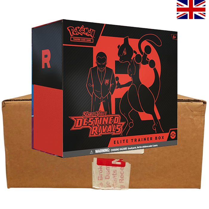 Scarlet & Violet - Destined Rivals Elite Trainer Box Sealed Case - Englisch