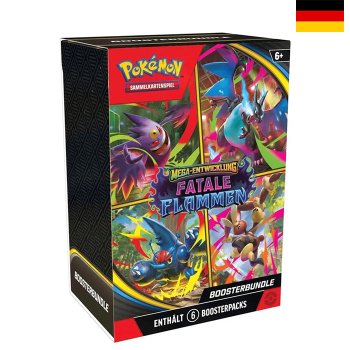 Mega - Fatale Flammen 6er Booster Bundle - Deutsch