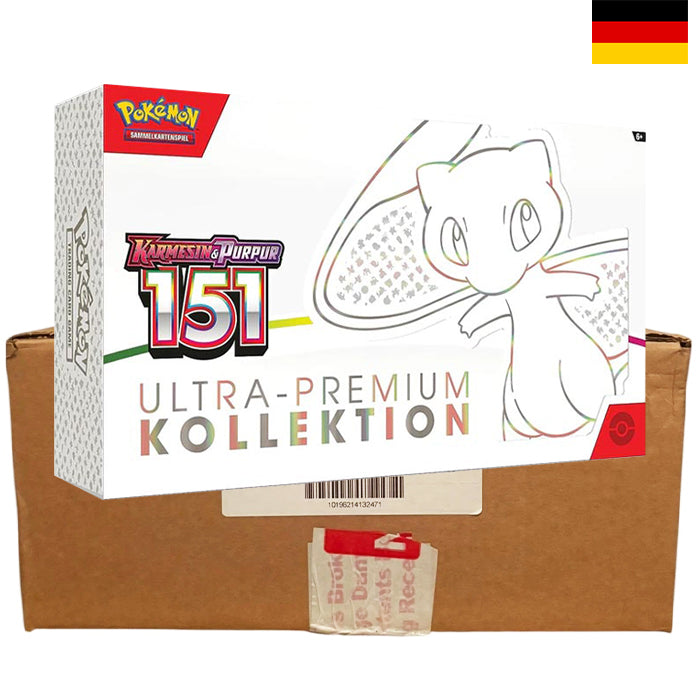 Karmesin & Purpur - Pokémon 151 Ultra Premium Kollektion Sealed Case - Deutsch
