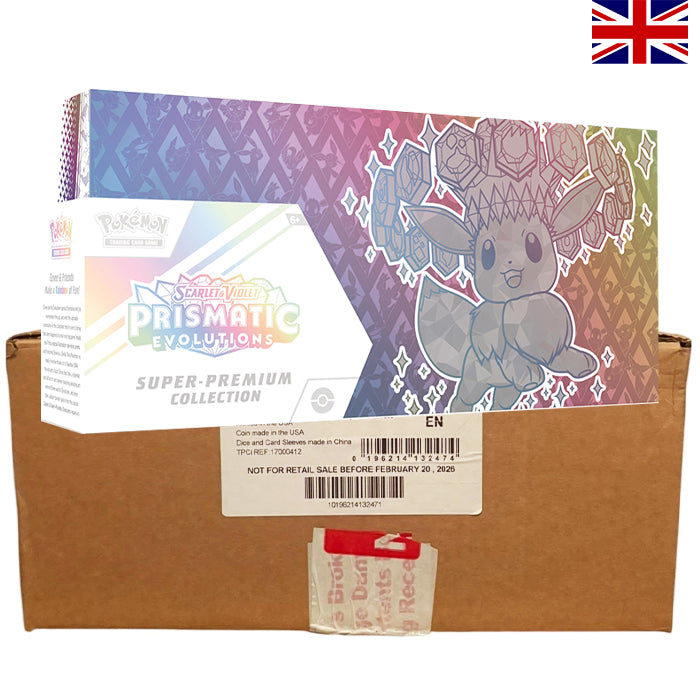 Prismatic Evolutions Super Premium Collection Sealed Case - Englisch