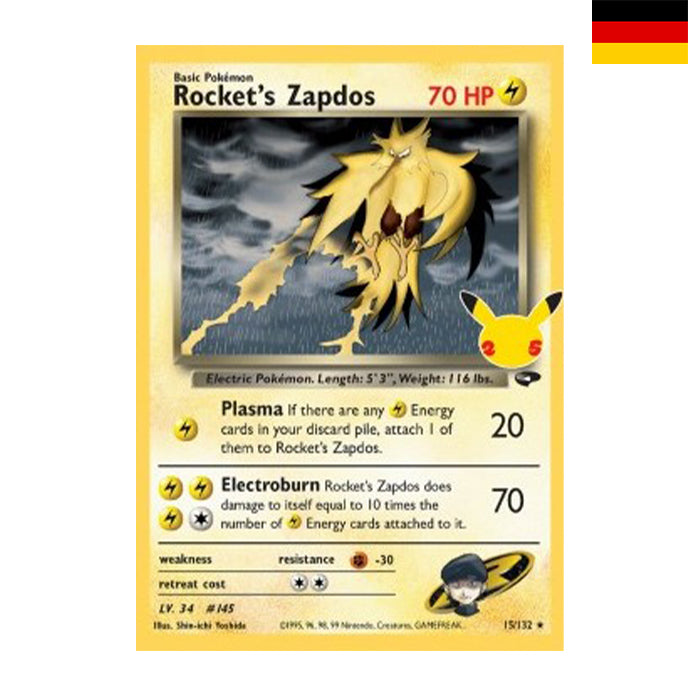 Rockets Zapdos (CEL GC 15) - Deutsch