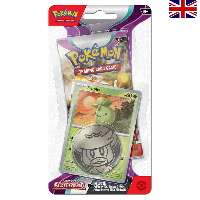 Scarlet & Violet Paldea Evolved Checklane Blister Smoliv - Englisch