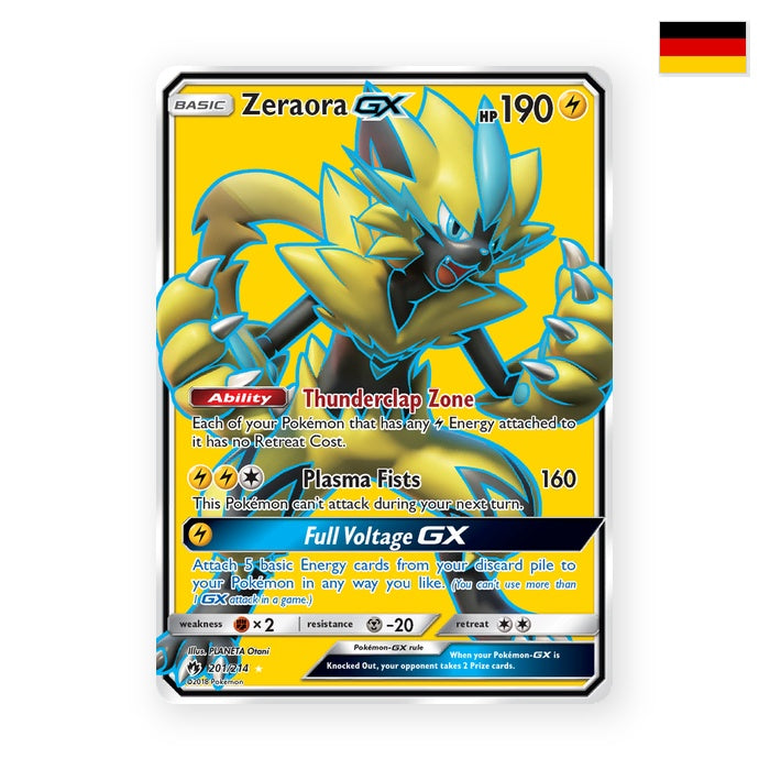 Zeraora GX (LOT 201) - Deutsch