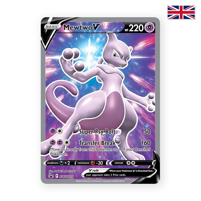 Mewtu V (SWSH 229) (Sealed) - Englisch