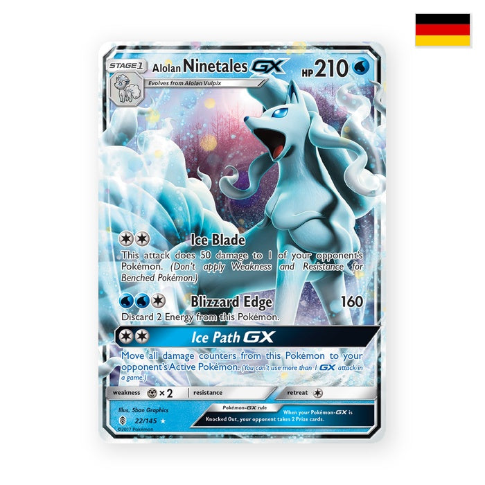 Alolan Ninetales GX (GRI 22) - Deutsch