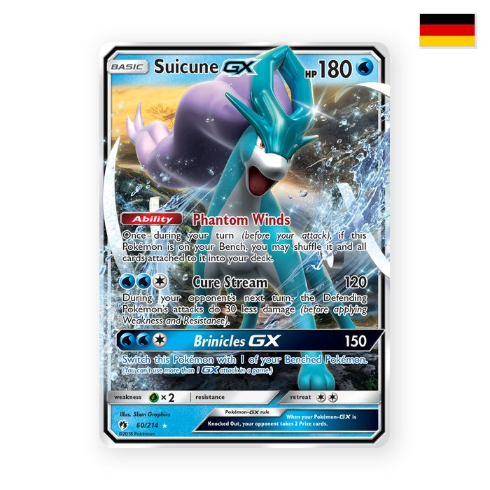 Suicune GX (LOT 60) - Deutsch