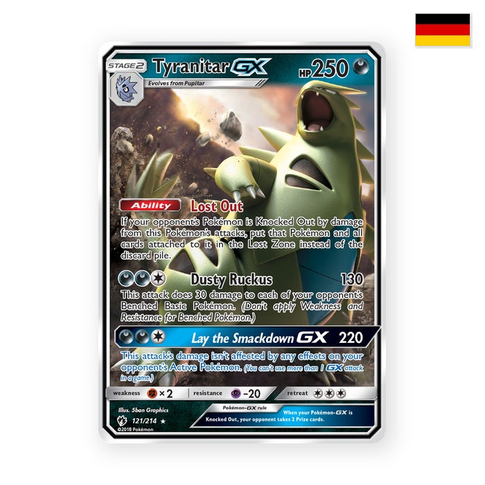 Tyranitar GX (LOT 121) - Deutsch
