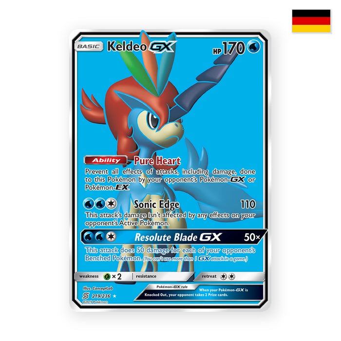 Keldeo GX (UNM 219) - Deutsch