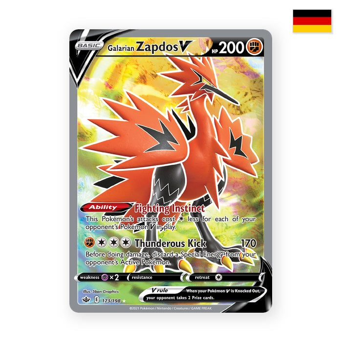 Galar-Zapdos V (CRE 173) - Deutsch