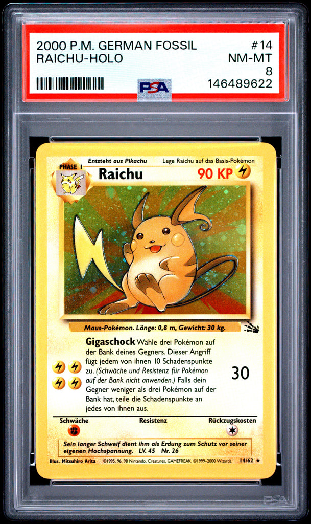 Raichu 2000 14 PSA 8 - Deutsch